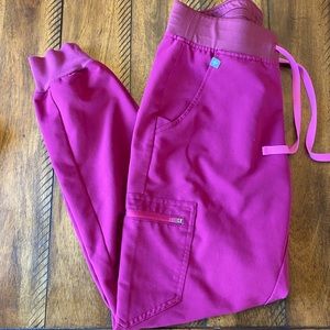 Figs Dark Magenta Zamora Joggers
